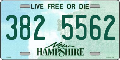 NH license plate 3825562