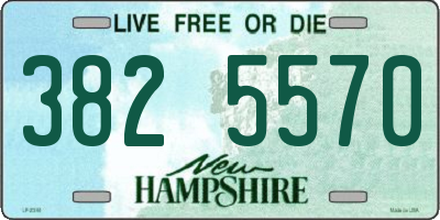 NH license plate 3825570