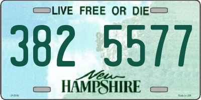 NH license plate 3825577