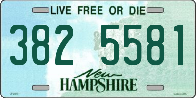 NH license plate 3825581
