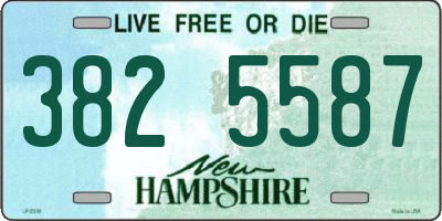 NH license plate 3825587