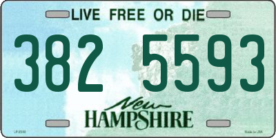 NH license plate 3825593
