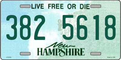 NH license plate 3825618
