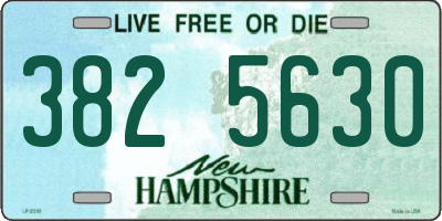 NH license plate 3825630