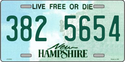 NH license plate 3825654