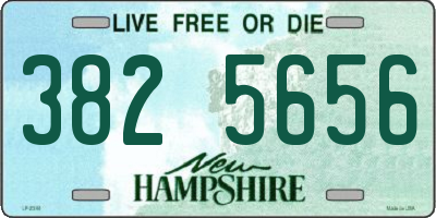 NH license plate 3825656