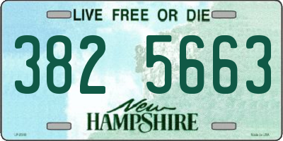 NH license plate 3825663