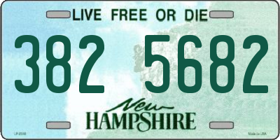 NH license plate 3825682