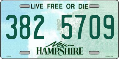 NH license plate 3825709