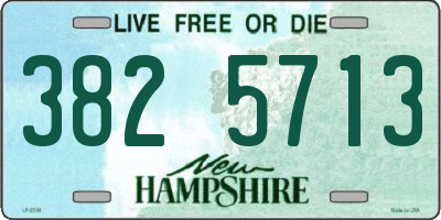 NH license plate 3825713