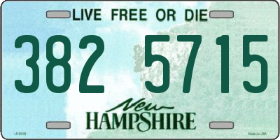 NH license plate 3825715