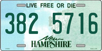 NH license plate 3825716