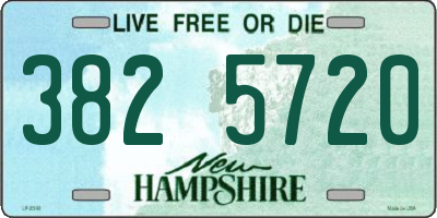 NH license plate 3825720