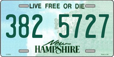 NH license plate 3825727
