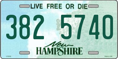 NH license plate 3825740