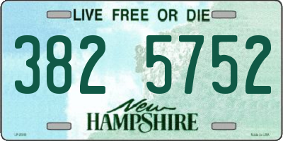 NH license plate 3825752