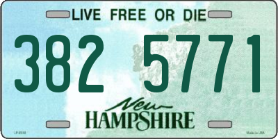 NH license plate 3825771