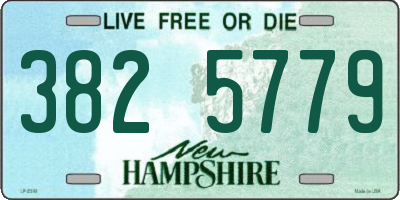NH license plate 3825779