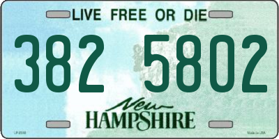 NH license plate 3825802