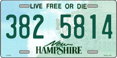 NH license plate 3825814
