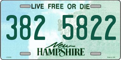 NH license plate 3825822