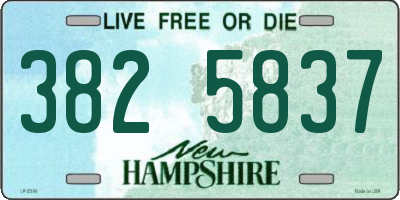 NH license plate 3825837