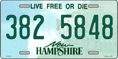 NH license plate 3825848