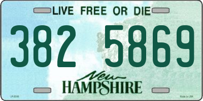 NH license plate 3825869