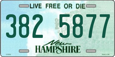 NH license plate 3825877