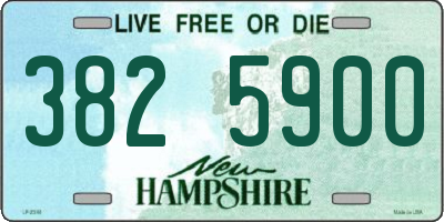 NH license plate 3825900