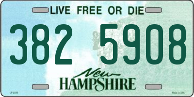 NH license plate 3825908