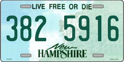 NH license plate 3825916