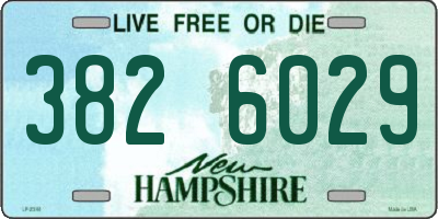 NH license plate 3826029