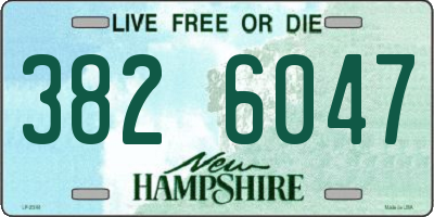 NH license plate 3826047