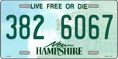 NH license plate 3826067