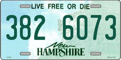 NH license plate 3826073