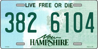 NH license plate 3826104