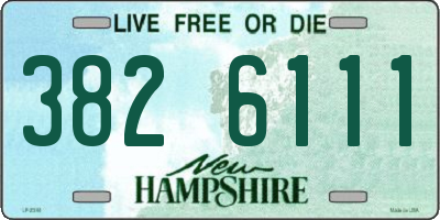 NH license plate 3826111