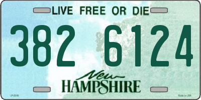 NH license plate 3826124