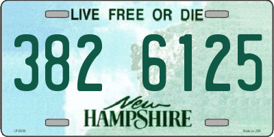 NH license plate 3826125
