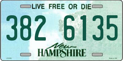 NH license plate 3826135