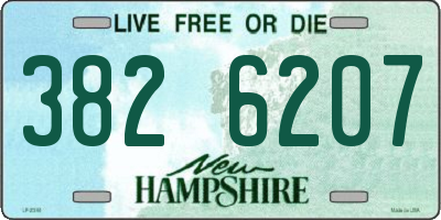 NH license plate 3826207