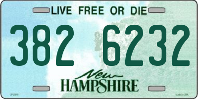 NH license plate 3826232