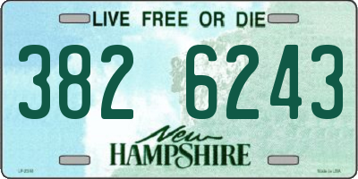 NH license plate 3826243