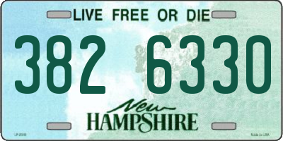 NH license plate 3826330