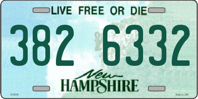 NH license plate 3826332