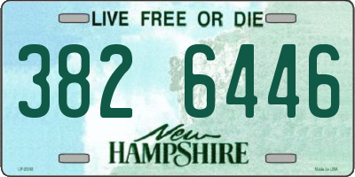 NH license plate 3826446
