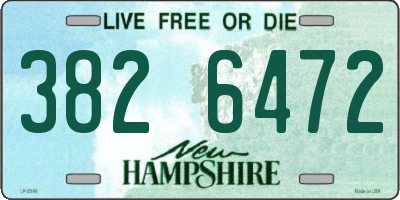 NH license plate 3826472