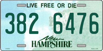 NH license plate 3826476