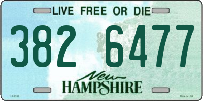 NH license plate 3826477